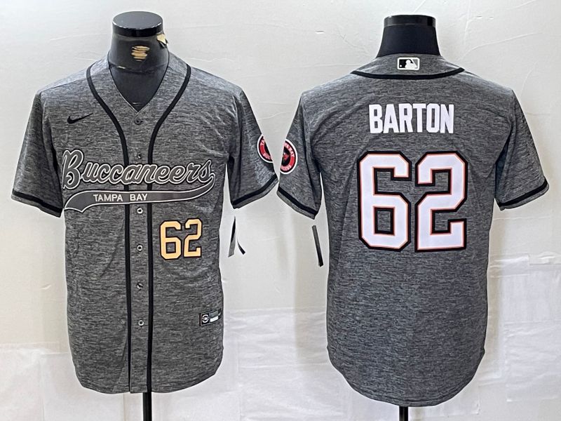 Men Tampa Bay Buccaneers #62 Barton Grey Joint Name 2024 Nike Limited NFL Jersey style 2